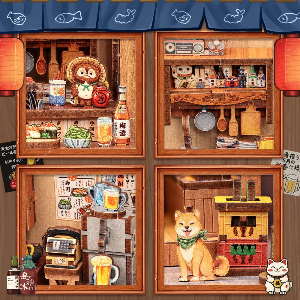 Book Nook - Choshi no Shitamachi · Vieille Ville Japonaise · book nook · Nookora