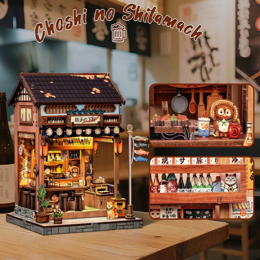 Book Nook - Choshi no Shitamachi · Vieille Ville Japonaise · book nook · Nookora
