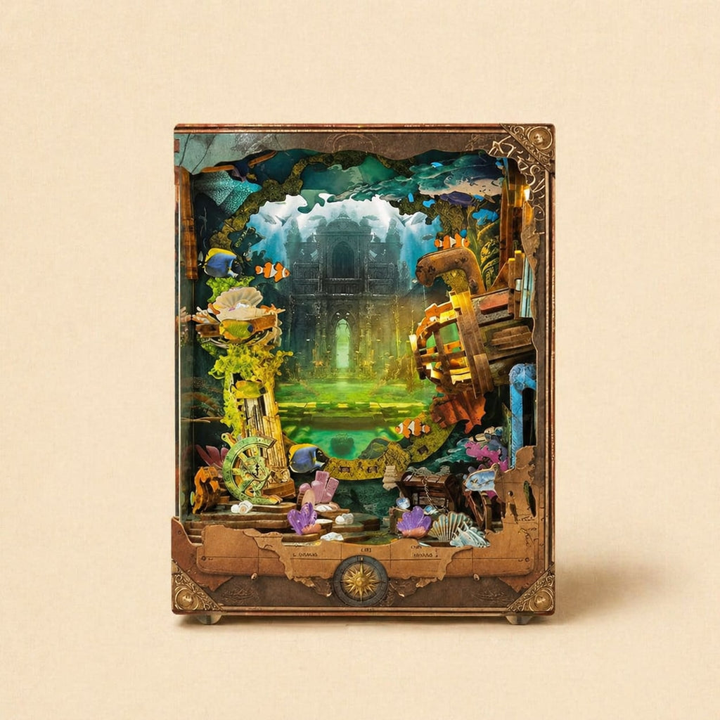 Book Nook - Découverte d'Atlanta · book nook bibliothèque · packshot premium · Nookora