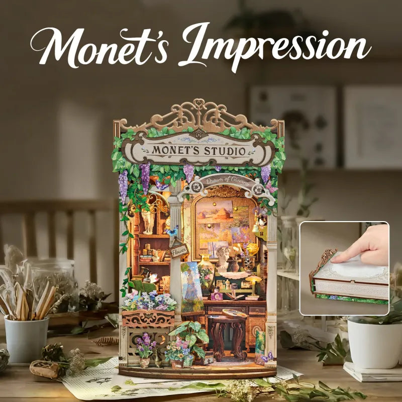 Book Nook - Impression de Monet · book nook · Nookora
