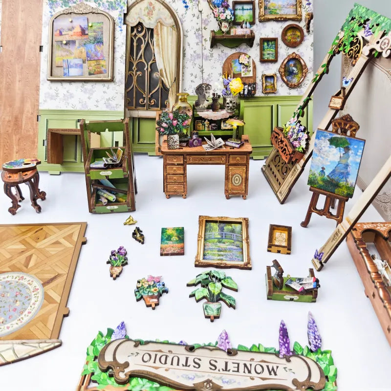 Book Nook - Impression de Monet · book nook · Nookora