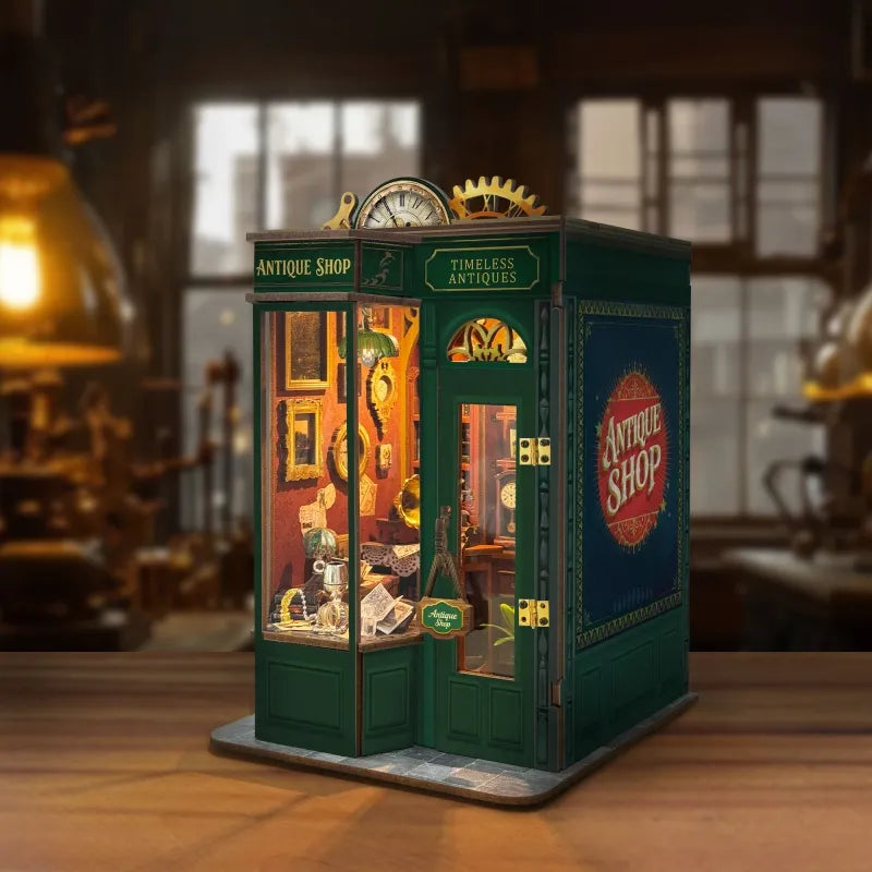 L'Antiquaire du Temps · kit book nook vintage · Nookora atelier français