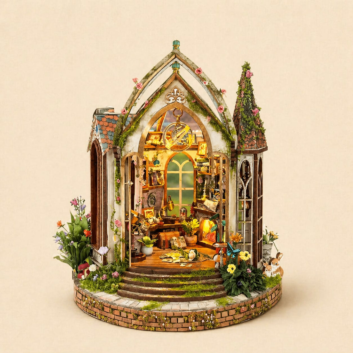 Book Nook - L'Atelier Floral du Pays des Rêves · book nook japonais · packshot premium · Nookora