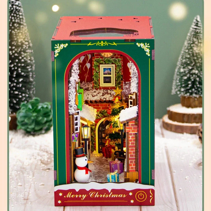 Le Winter of Christmas · book nook astronomie, bibliotheque miniature à construire · Nookora