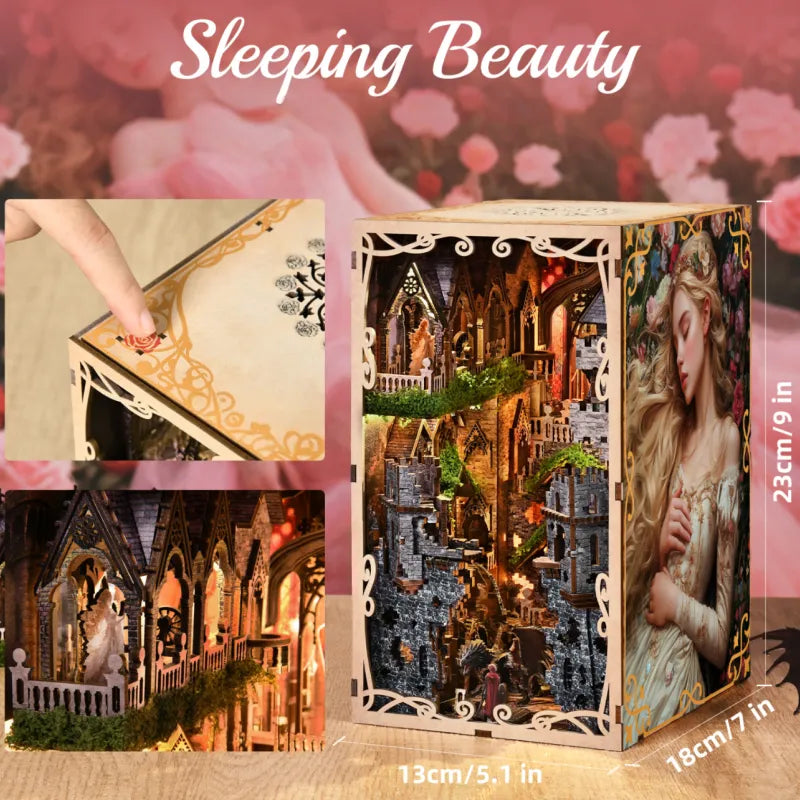 Book Nook - La Belle au Bois Dormant · book nook · Nookora