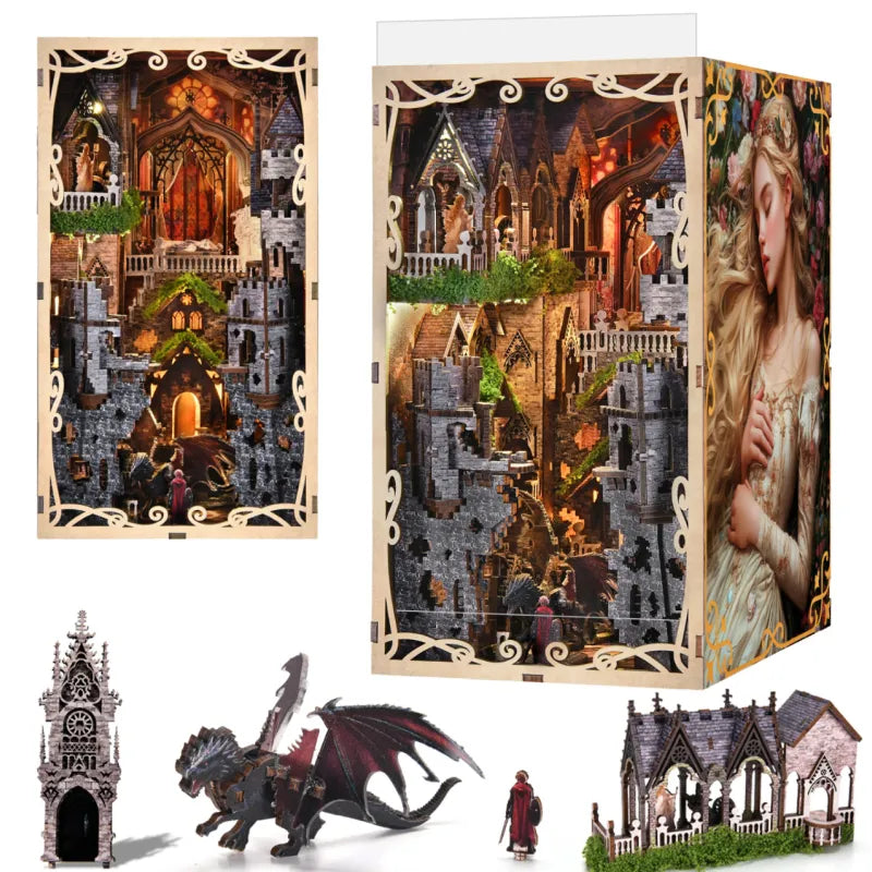 Book Nook - La Belle au Bois Dormant · book nook · Nookora