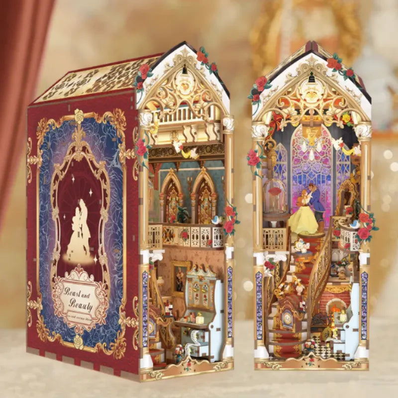 Book Nook - La Belle et la Bête · book nook · Nookora