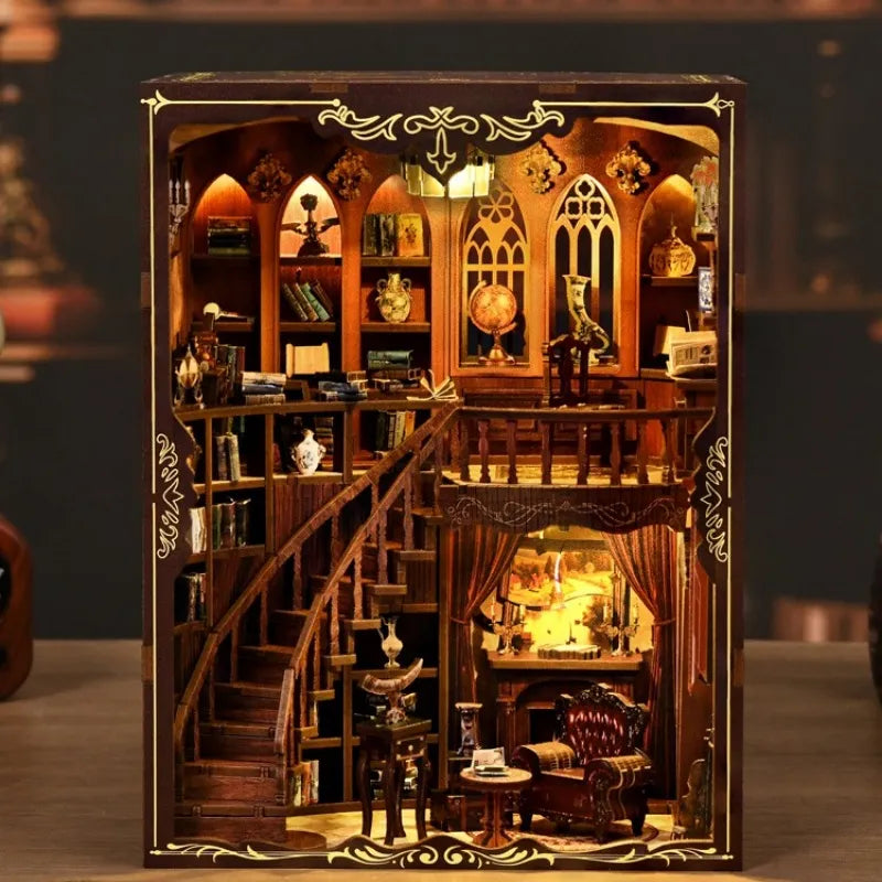 Book Nook - La Bibliothèque des Rimes Anciennes · book nook · Nookora