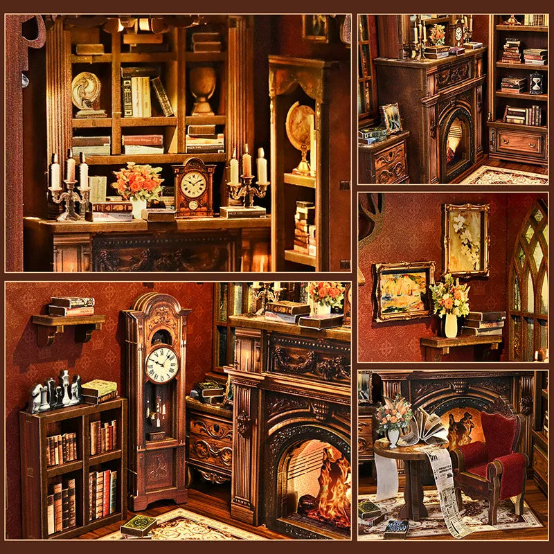 Book Nook - La Bibliothèque du Crépuscule · book nook · Nookora