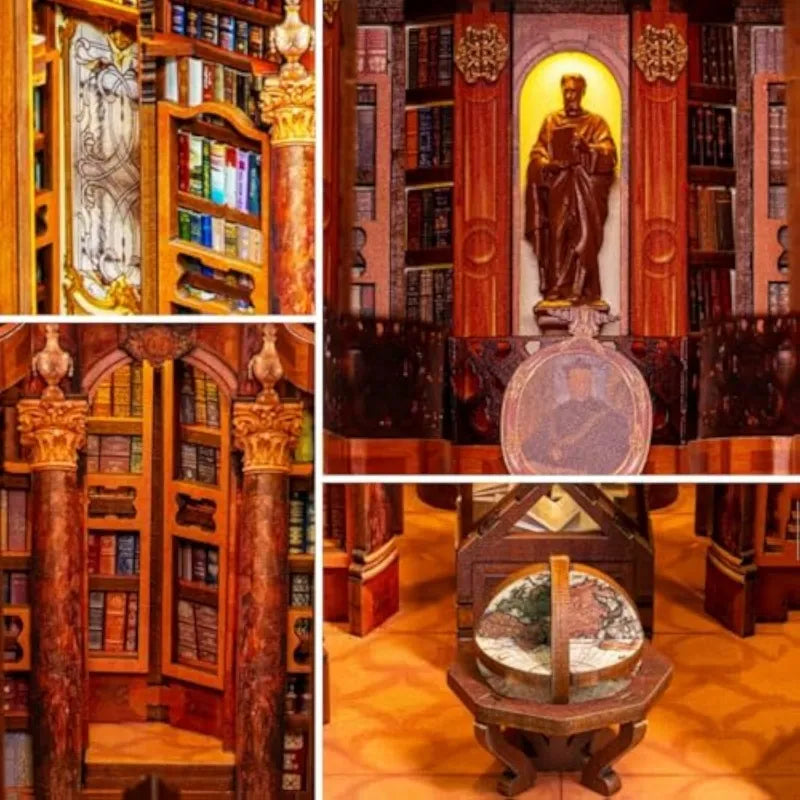 Book Nook - La Bibliothèque du Monastère · book nook · Nookora