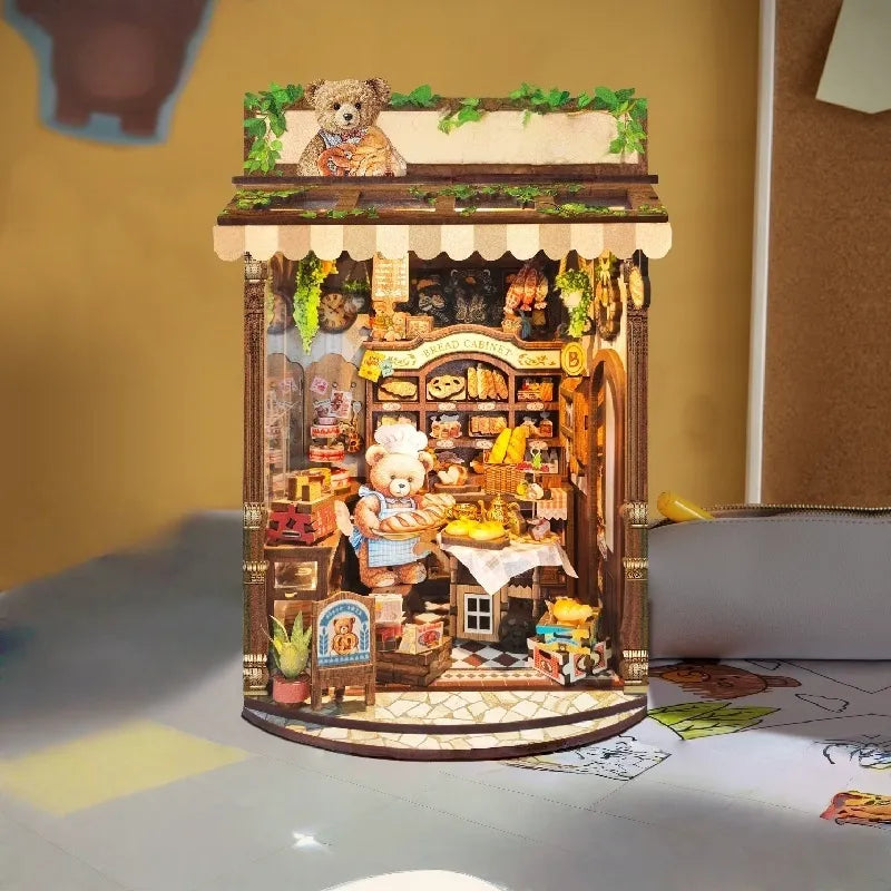 La Boulangerie de l'Ours · book nook asie, astronomie miniature à construire · Nookora