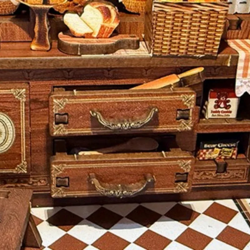 La Boulangerie de l'Ours · kit book nook asie, astronomie · Nookora atelier français