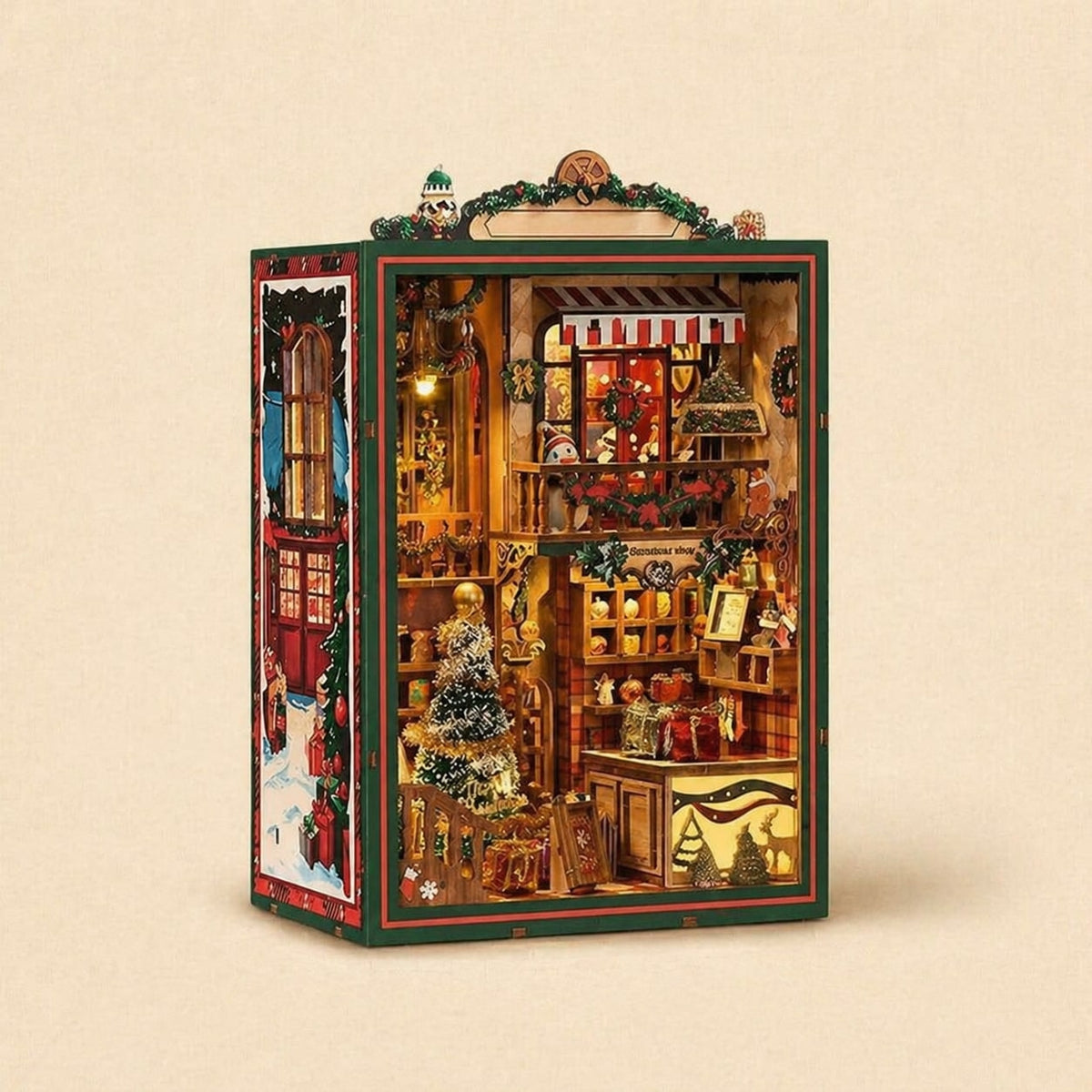 Book Nook - La Boutique de Noël · book nook japonais · packshot premium · Nookora