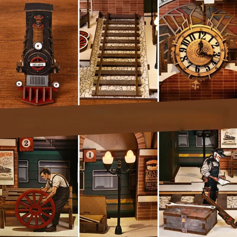 Book Nook - La Gare des Trains · book nook · Nookora