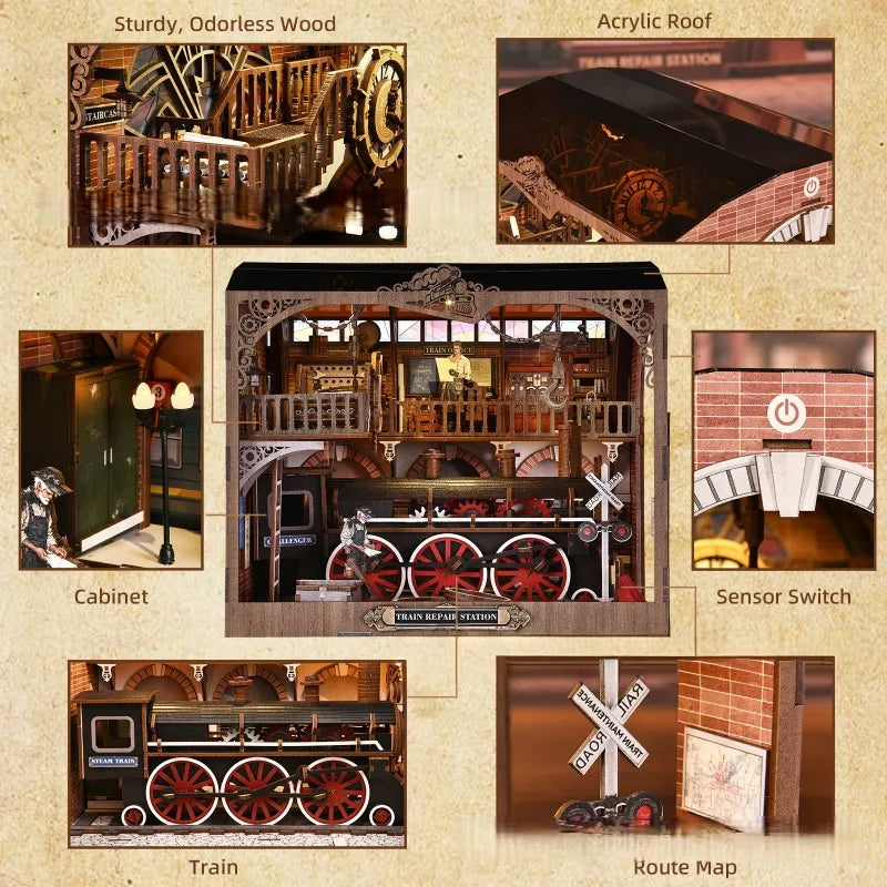 Book Nook - La Gare des Trains · book nook · Nookora