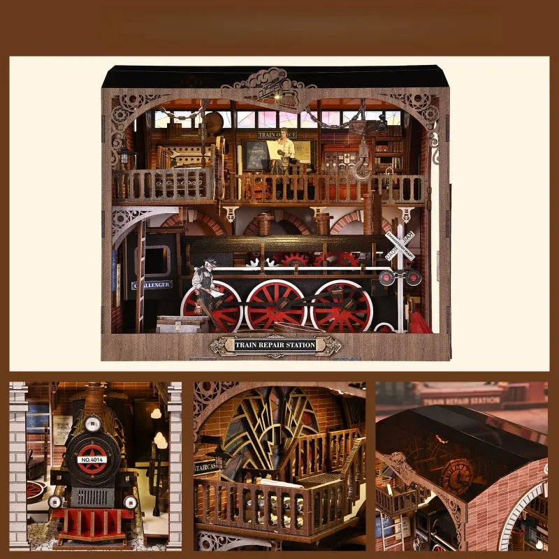 Book Nook - La Gare des Trains · book nook · Nookora