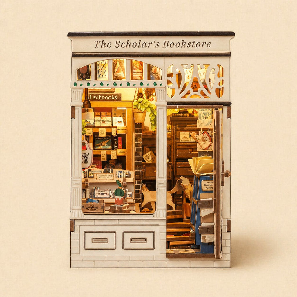 Book Nook - La Librairie de l'Érudit · book nook jardin · packshot premium · Nookora