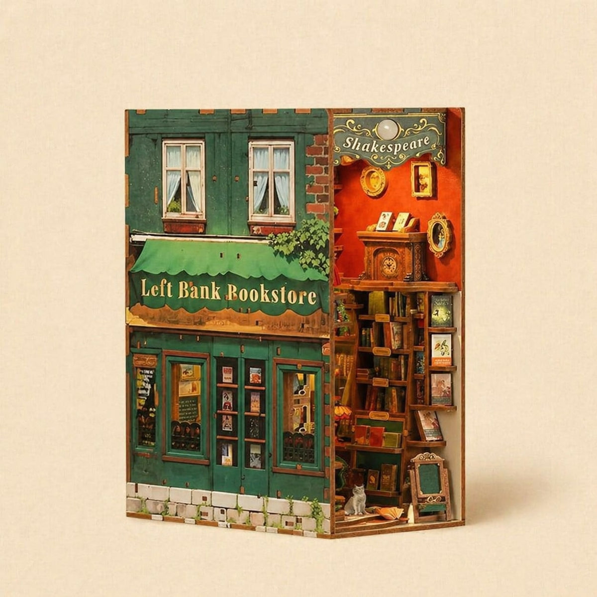 Book Nook - La Librairie de la Rive Gauche · book nook fantasy · packshot premium · Nookora