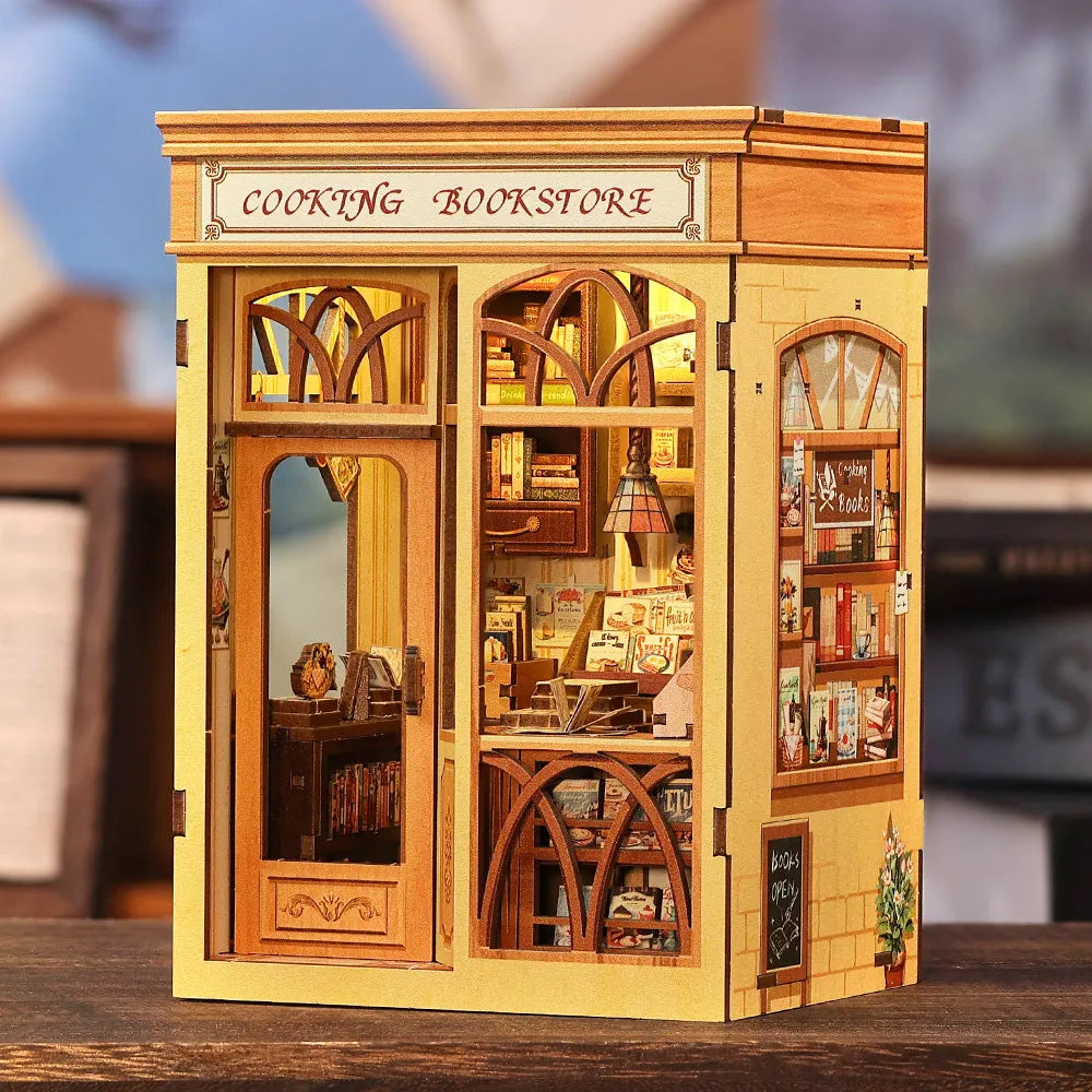 La Librairie Gourmande · kit book nook amour, astronomie · Nookora atelier français