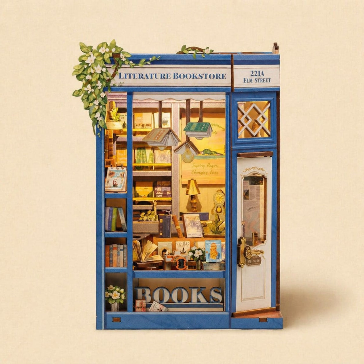 Book Nook - La Librairie Littéraire · book nook jardin · packshot premium · Nookora