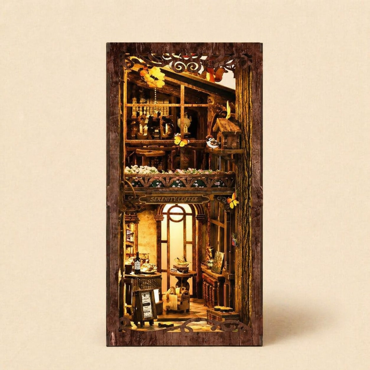 Book Nook - La Maison-Café Sérénité · book nook japonais · packshot premium · Nookora