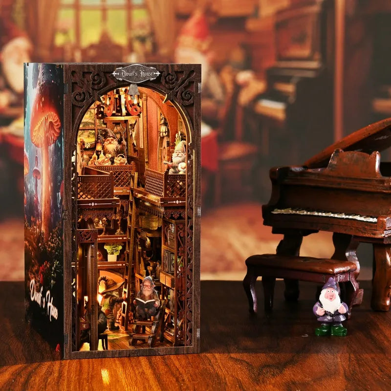La Maison du Nain · kit book nook amour, asie · Nookora atelier français