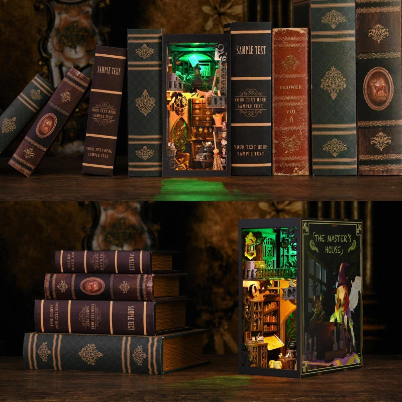 Book Nook - La Maison du Sorcier Maître · book nook · Nookora