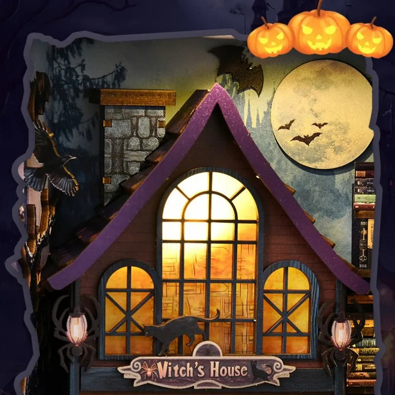 La Nuit Magique du Château · kit book nook animaux, asie · Nookora atelier français