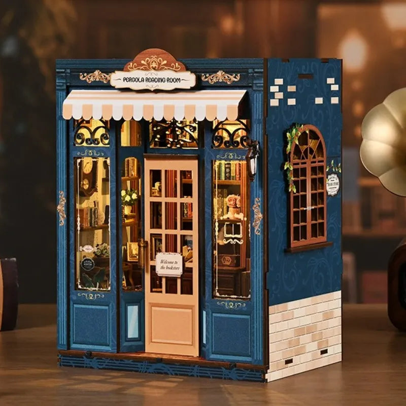 La Pergola du Lecteur · book nook jardin miniature à construire · Nookora