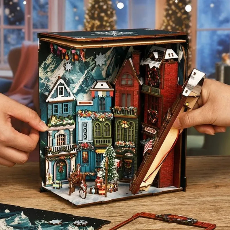 Book Nook - La Ruelle de Noël · book nook · Nookora