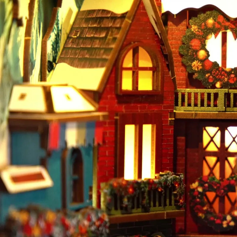 La Ruelle de Noël · kit book nook asie, astronomie · Nookora atelier français