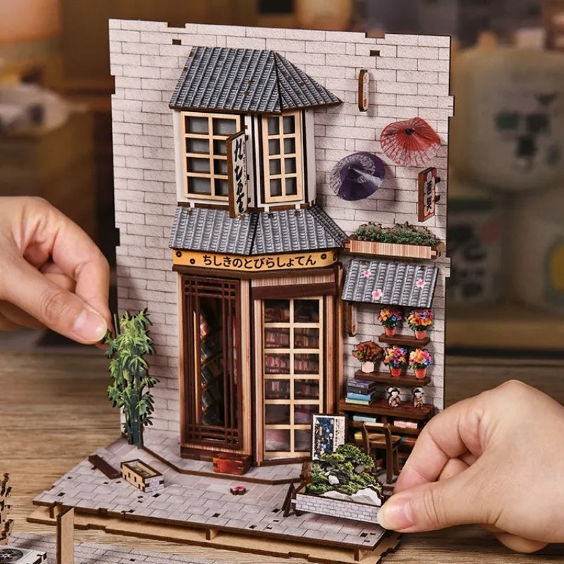 Book Nook - La Ruelle qui Attend le Chat · book nook · Nookora
