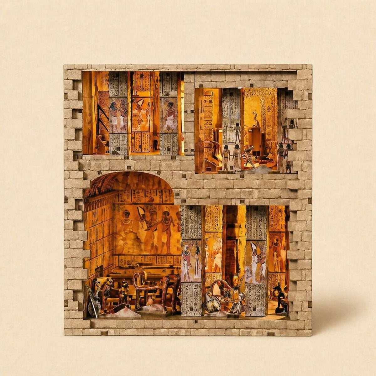 Book Nook - La Tombe du Pharaon · book nook mythologie · packshot premium · Nookora