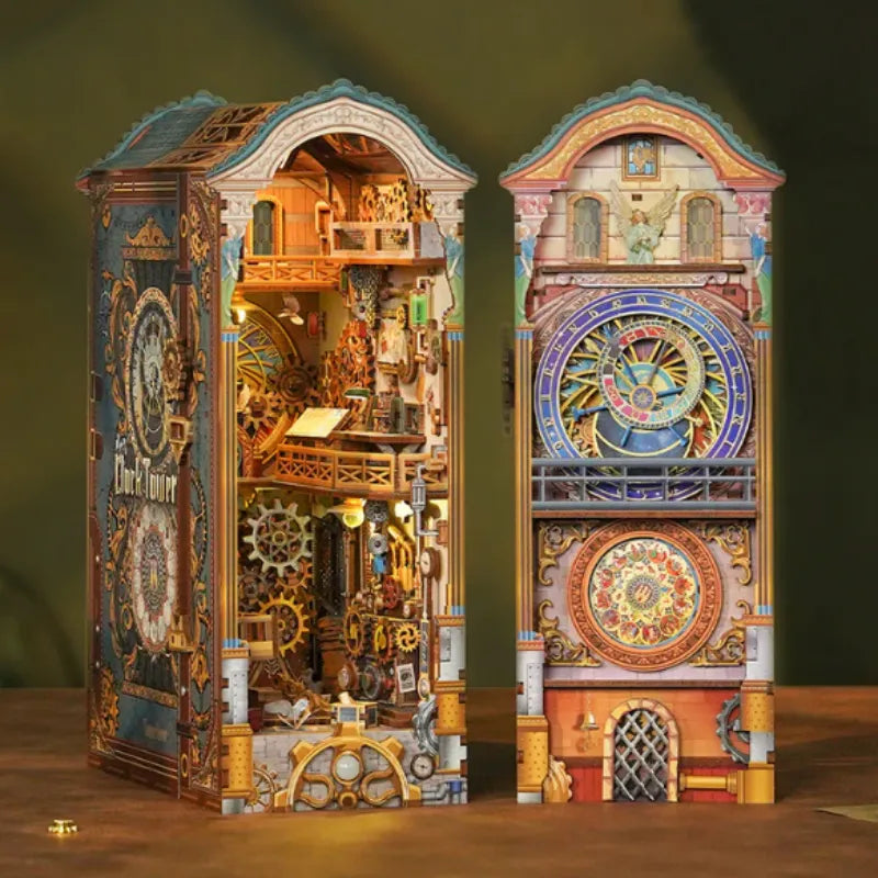 La Tour de l'Horloge · book nook amour, asie miniature à construire · Nookora