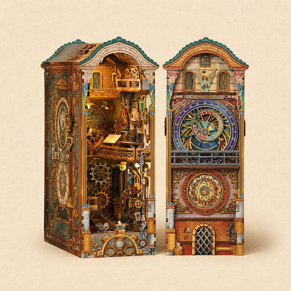 Book Nook - La Tour de l'Horloge · book nook japonais · packshot premium · Nookora