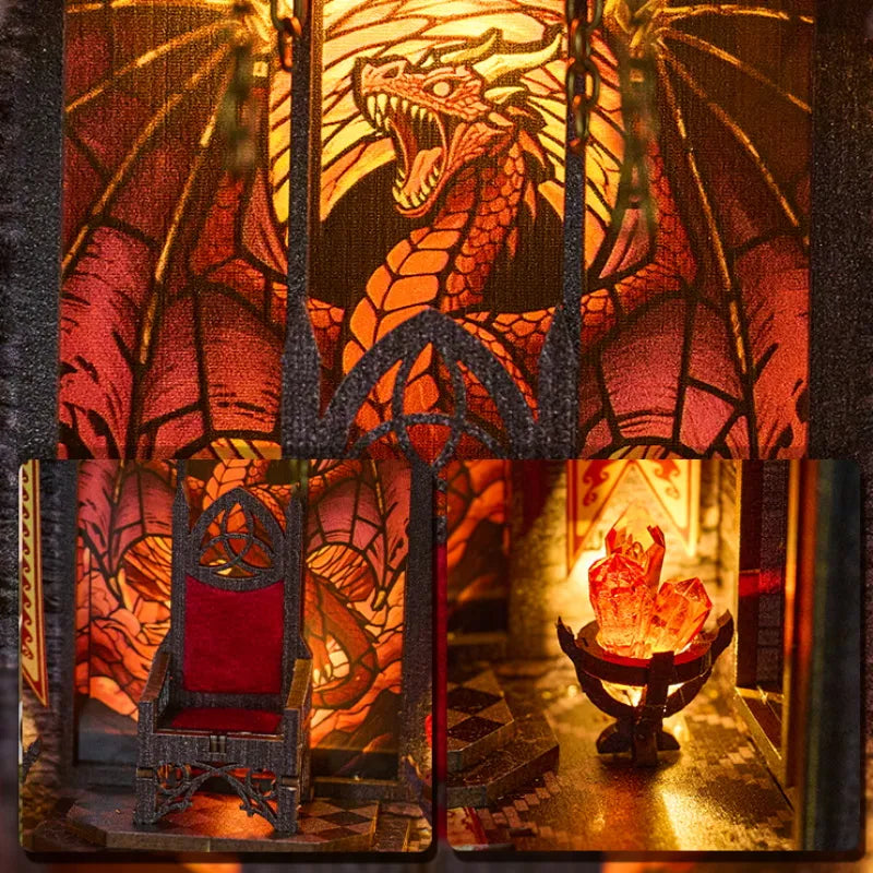 Book Nook - La Tour du Wyrm · Fourth Wing · book nook · Nookora