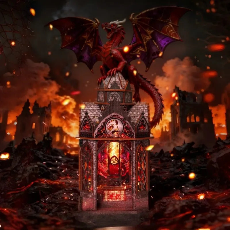 Book Nook - La Tour du Wyrm · Fourth Wing · book nook · Nookora