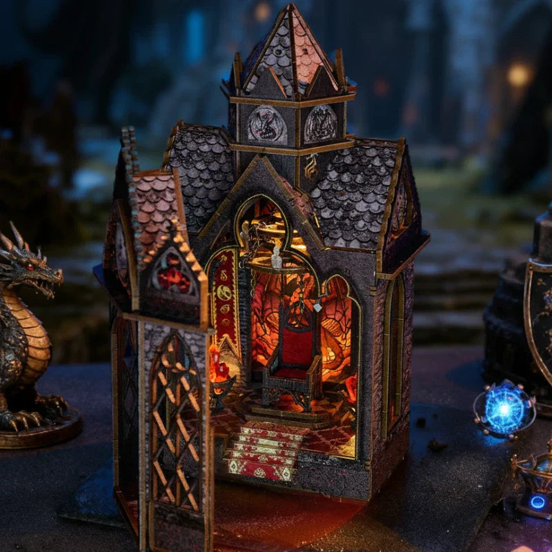 Book Nook - La Tour du Wyrm · Fourth Wing · book nook · Nookora