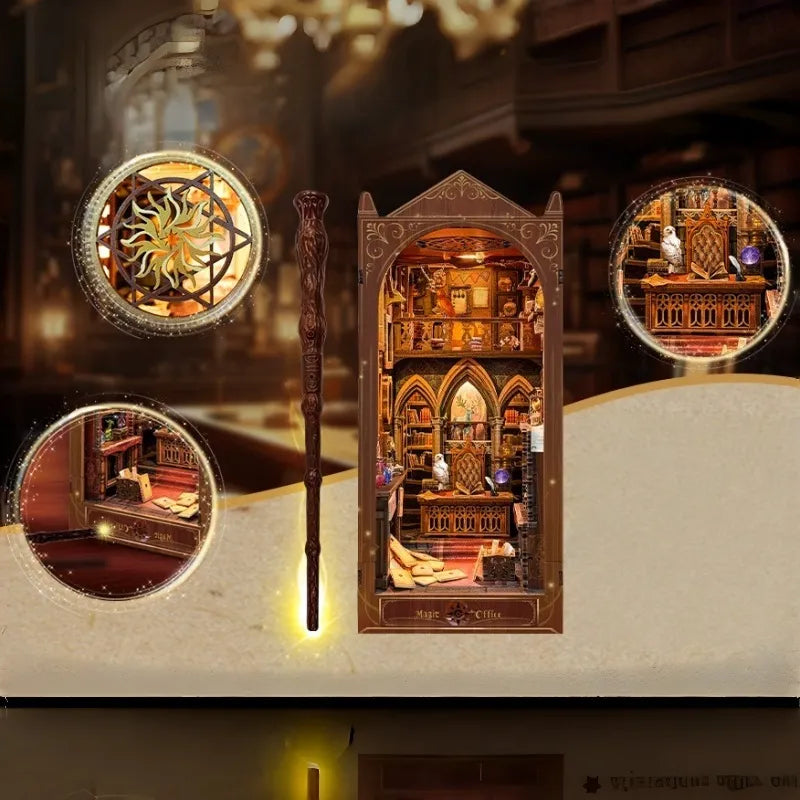 Book Nook - Le Bureau du Sorcier · book nook · Nookora