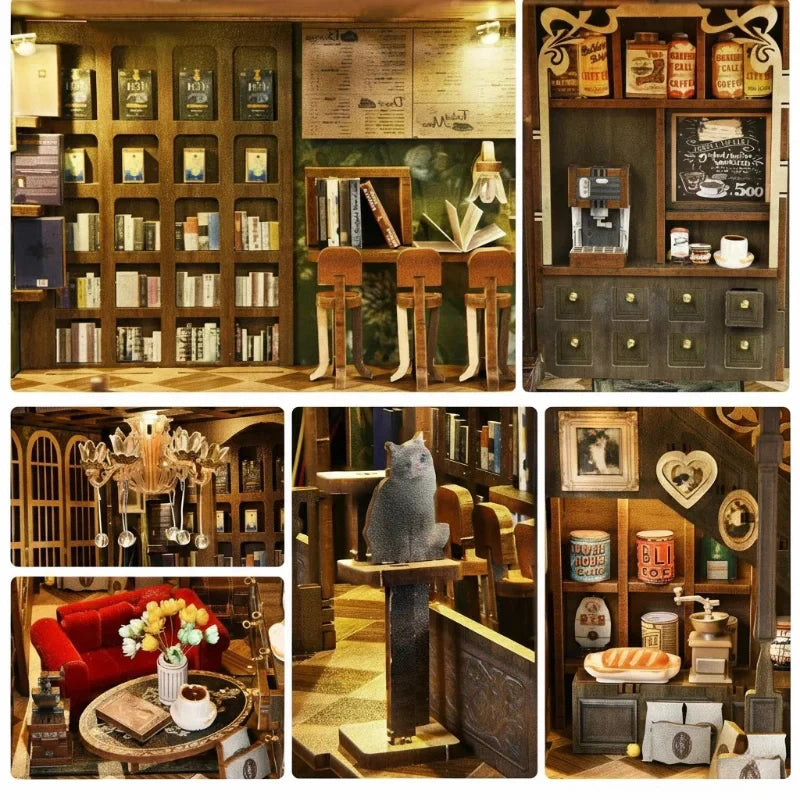 Book Nook - Le Café des Quatre Saisons · book nook · Nookora