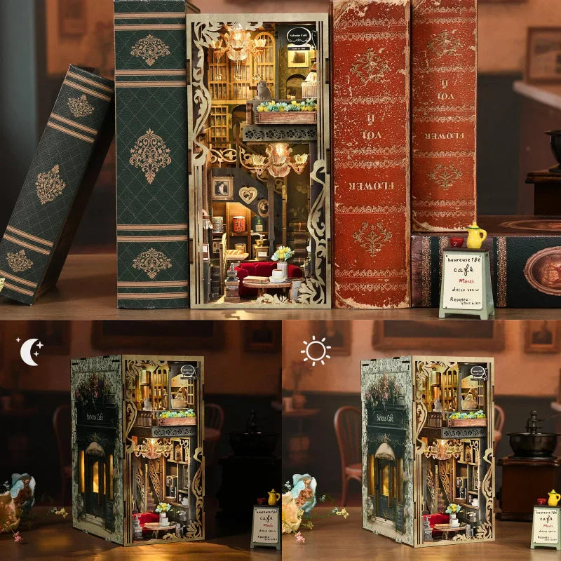 Book Nook - Le Café des Quatre Saisons · book nook · Nookora