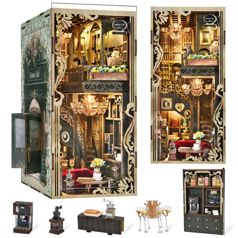 Book Nook - Le Café des Quatre Saisons · book nook · Nookora