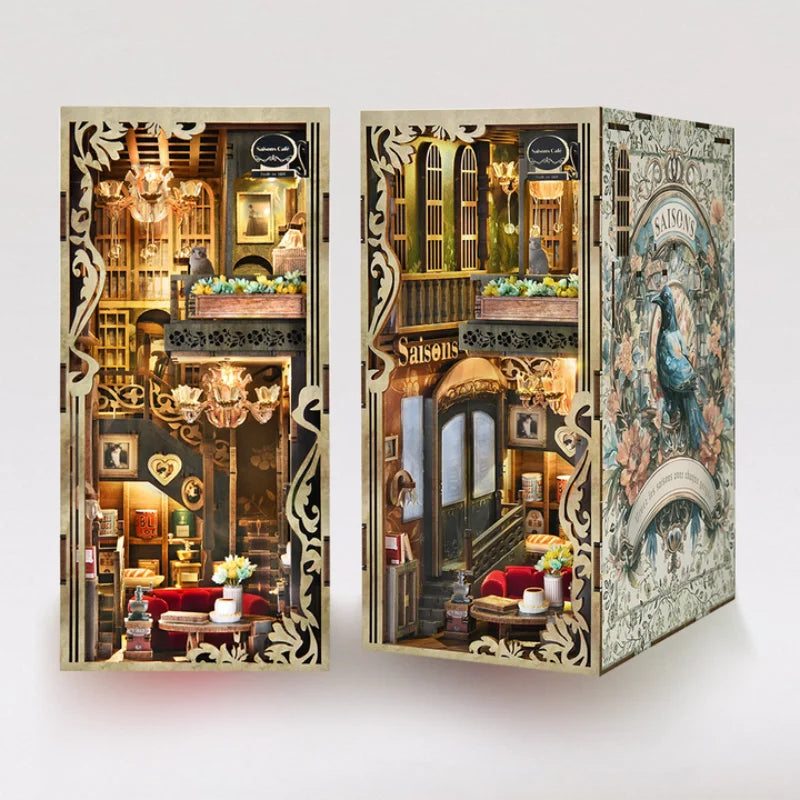 Book Nook - Le Café des Quatre Saisons · book nook · Nookora