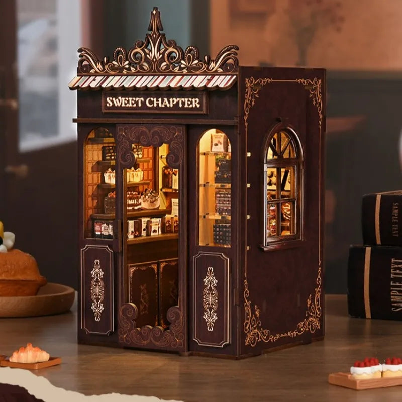 Le Café du Coin · kit book nook cafe · Nookora atelier français