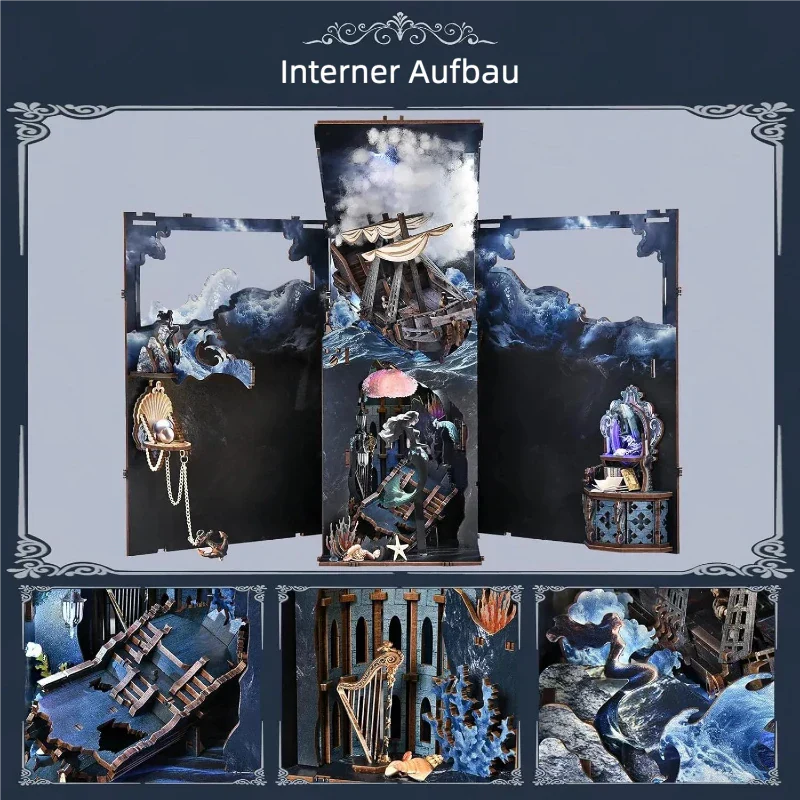 Book Nook - Le Chant des Sirènes · book nook · Nookora