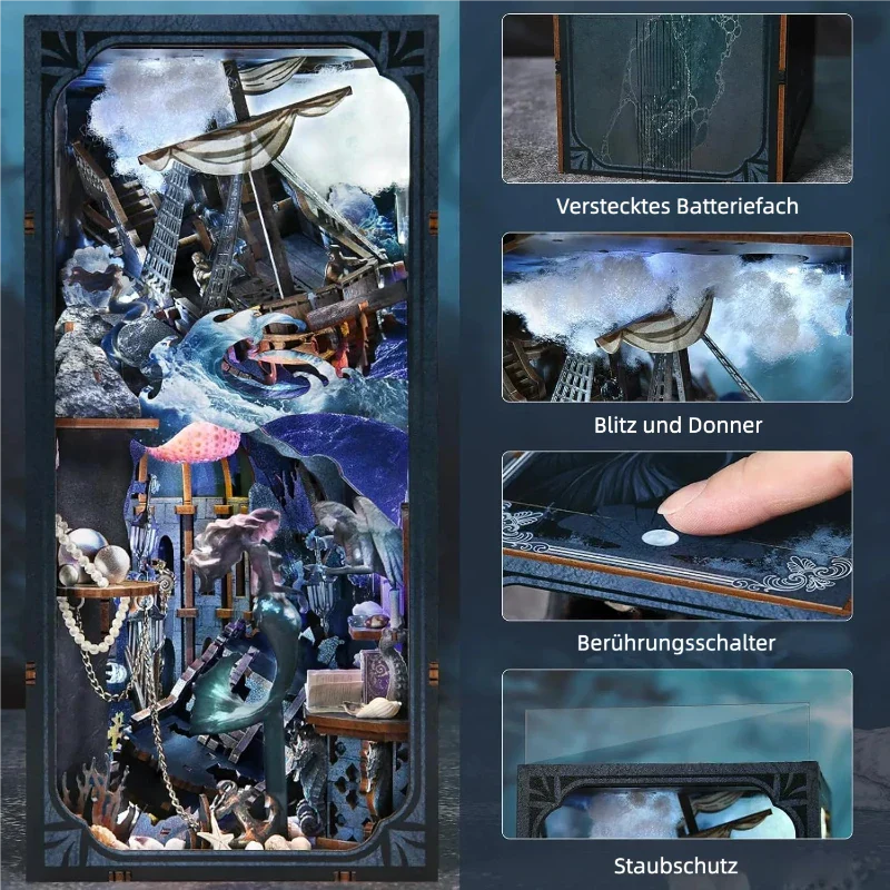 Book Nook - Le Chant des Sirènes · book nook · Nookora