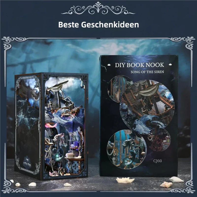 Book Nook - Le Chant des Sirènes · book nook · Nookora