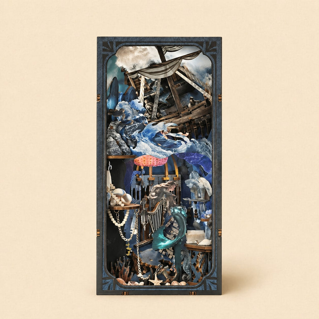 Book Nook - Le Chant des Sirènes · book nook japonais · packshot premium · Nookora