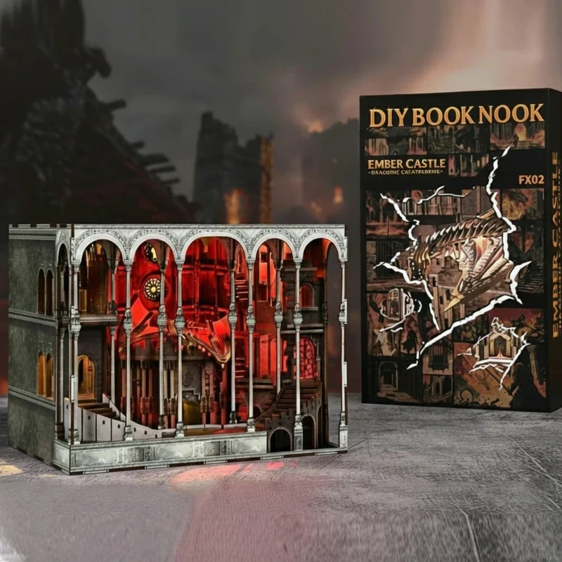 Book Nook - Le Château des Braises · Fourth Wing · book nook · Nookora