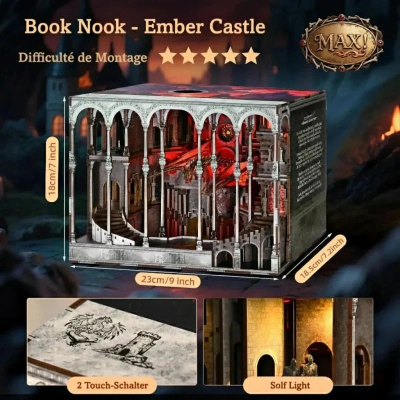 Book Nook - Le Château des Braises · Fourth Wing · book nook · Nookora